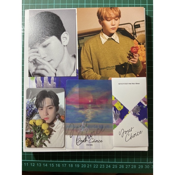 ALBUM SEVENTEEN YOUR CHOICE ONE SIDE UNSEALED Mingyu bunga Woozi Seungkwan