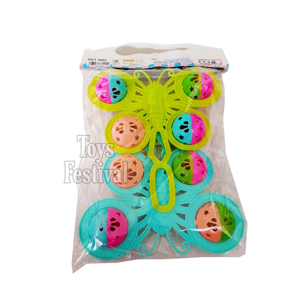 Isi 2 pcs Kerincingan Kincringan Rattle seri Genggam A