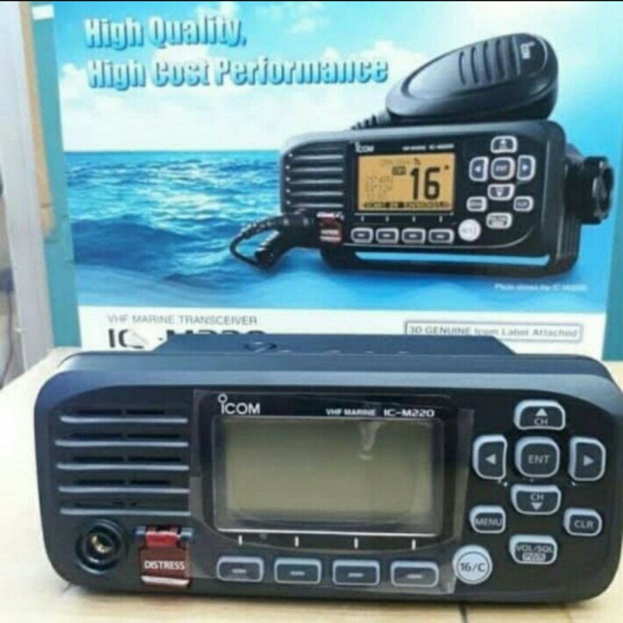 Paket Radio ICOM M220 dengan Antena VHF Marine Icom M220