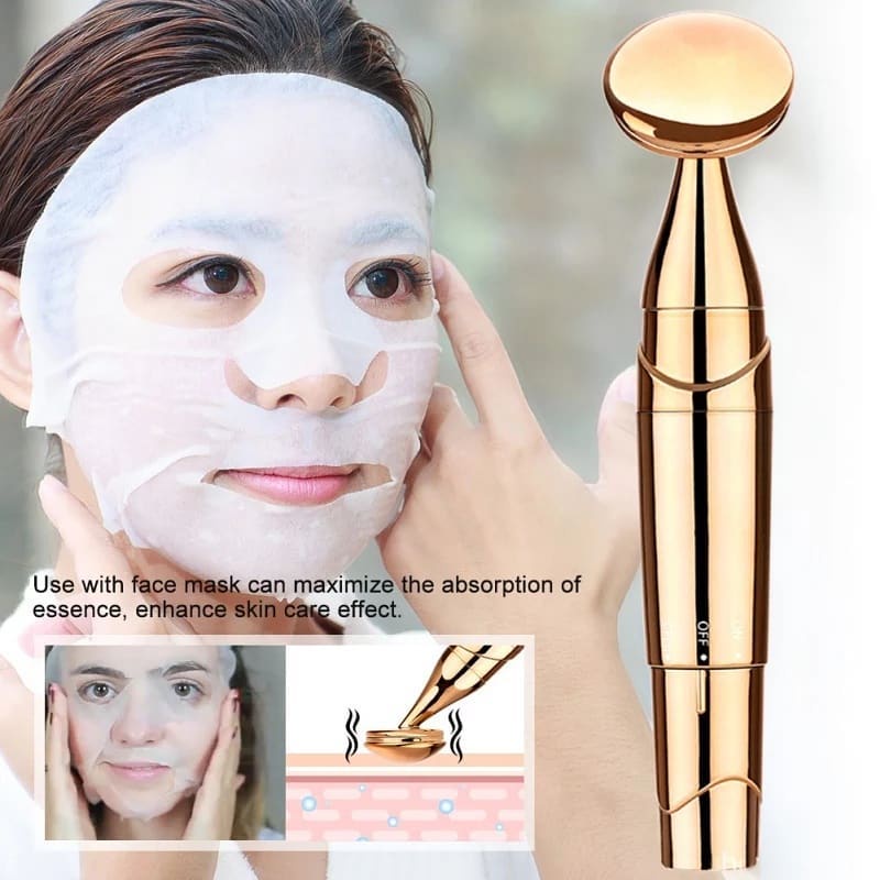 Alat Facial Elektrik Getar Perawatan Kulit Cleaner Massager Ultrasonic Slim Mengencangkan Wajah S259