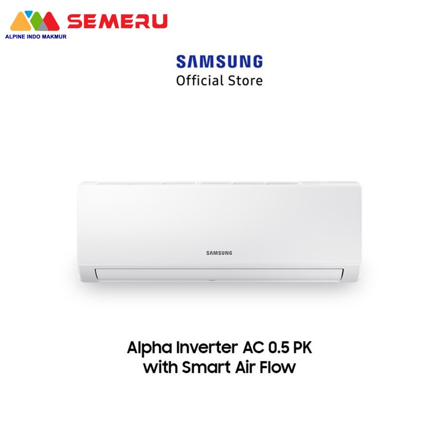 SAMSUNG AC ALPHA INVERTER /0.5 PK AR-05AYHLAWKNSE KHUSUS AREA MAKASSAR