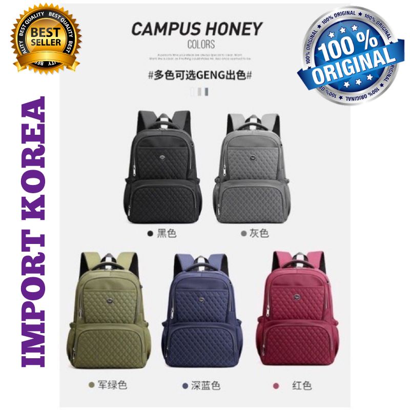 Original Tas Ransel CHIBAO LAPTOP JUMBO Wanita 15 Inch + Dompet Import KOREA Best Seller Terbaru