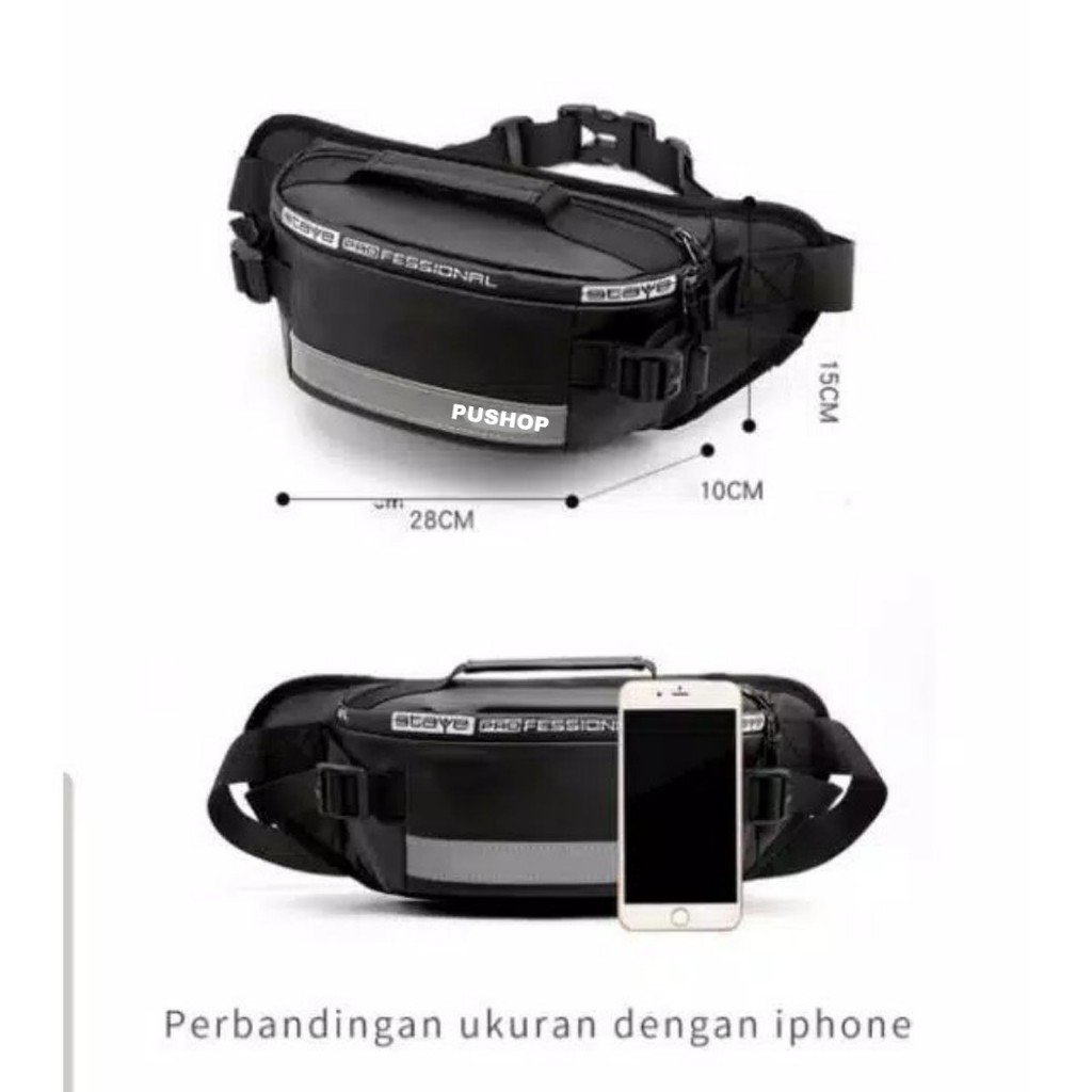 Tas Waistbag Pushop Staye Pro Terlaris