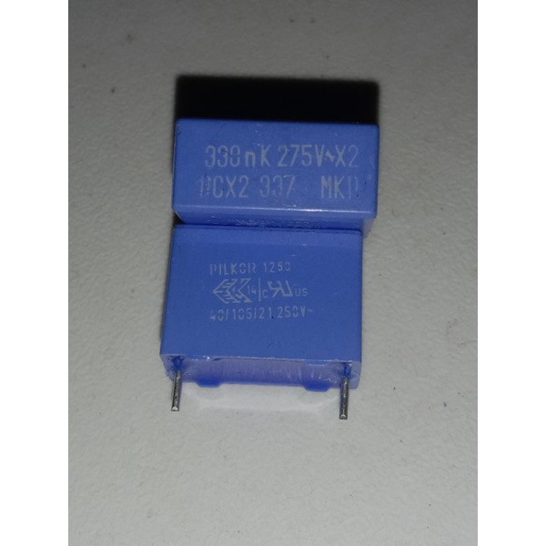 capasitor mkp 330n 275V atau 0,33uf 275V kwaliats piklor