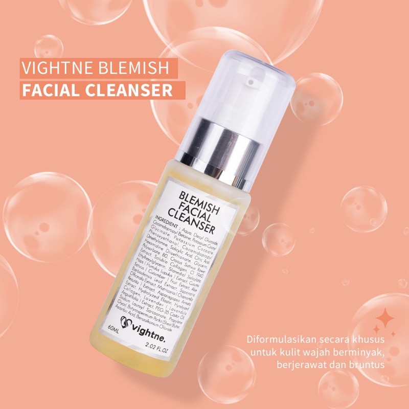 VAVL Facial cleanser / Blemish Facial Wash (60ml) BPOM,Sabun Pencuci Muka,Sabun Wajah Jerawat,Acne