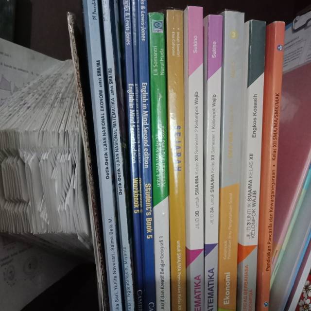 Buku Paket Kelas XII SMA kelas 12 IPS bekas second matematika inggris geografi sejarah