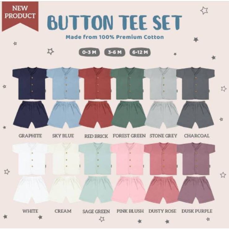 Little Palmerhaus Button Tee Set