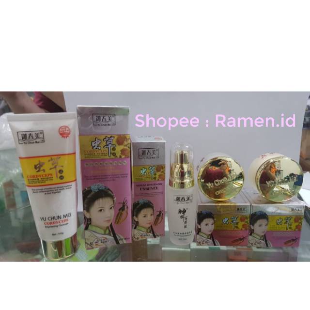 Paket lengkap Yu Chun Mei Cordyceps Original