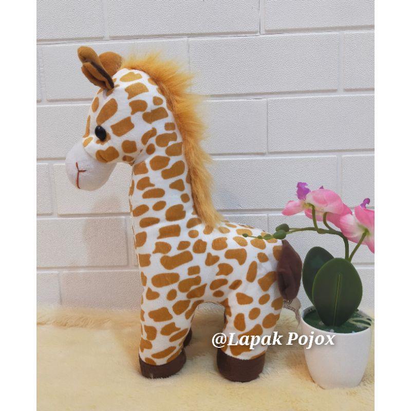 Boneka Giraffe Jerapah Size M 35cm Murah