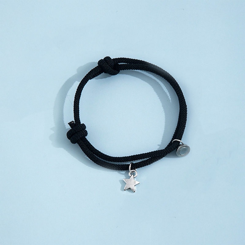 2Pcs,Gelang Couple Magnet,Bintang Bulan,Each Other Attract Pasangan,Pria Dan Wanita Aksesoris