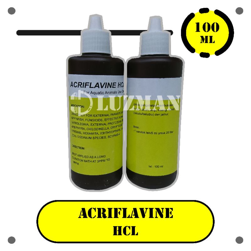 ACRIFLAVINE - 100ml Acriflavine HCL BPC Obat Ikan