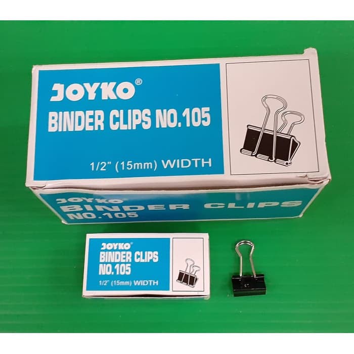 

BINDER CLIP JOYKO NO. 105 LEBAR 15mm | KLIP KERTAS | STATIONERY | ATK