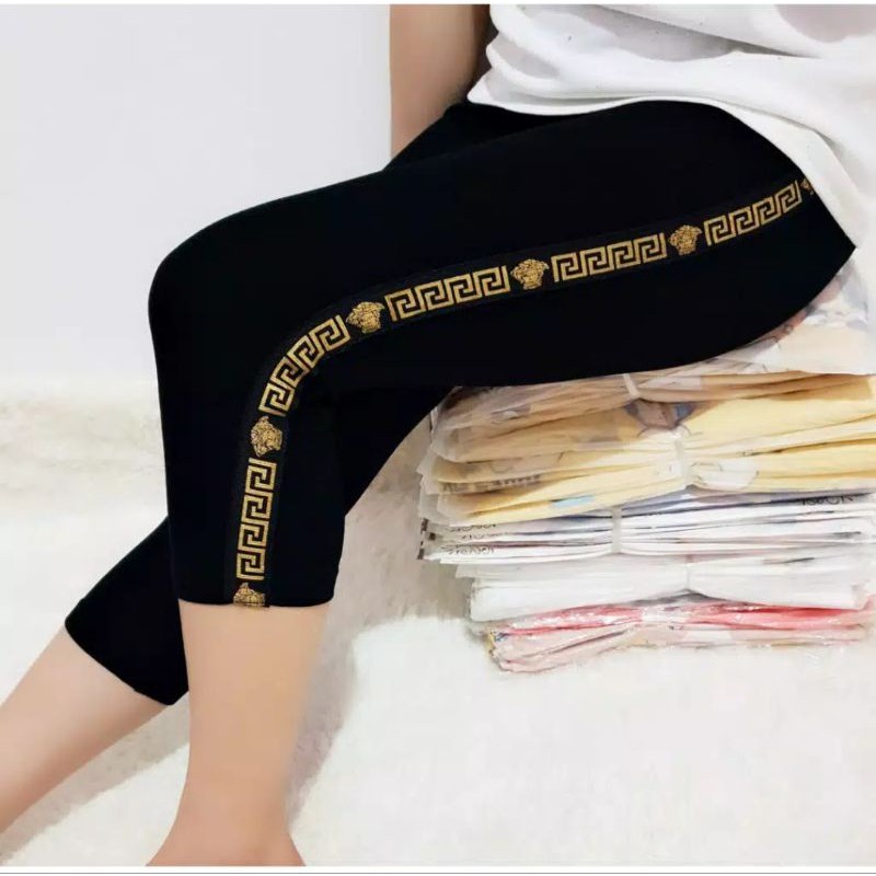 LEGGING WANITA 7/8 IMPORT LIST SAMPING LEGGING IMPORT BAHAN TEBAL HARGA PREMIUM LEGGING KAOS SPANDEX