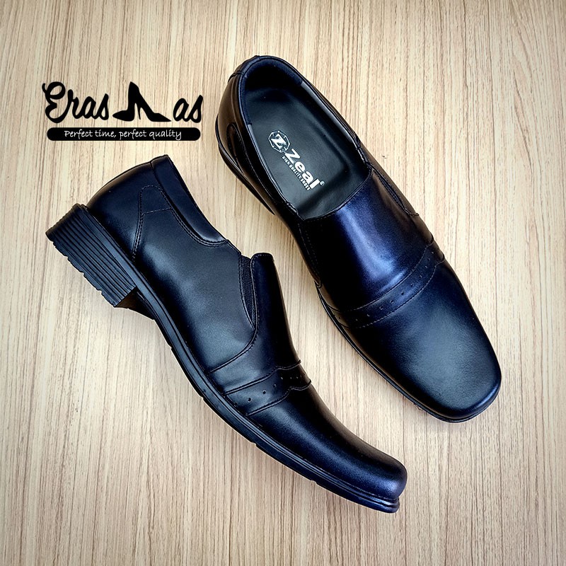 ERASMAS - Sepatu Pantofel Pria / Sepatu Kerja Kantor Pria / Sepatu Formal Pria / Sepatu Pantofel Hitam Pria