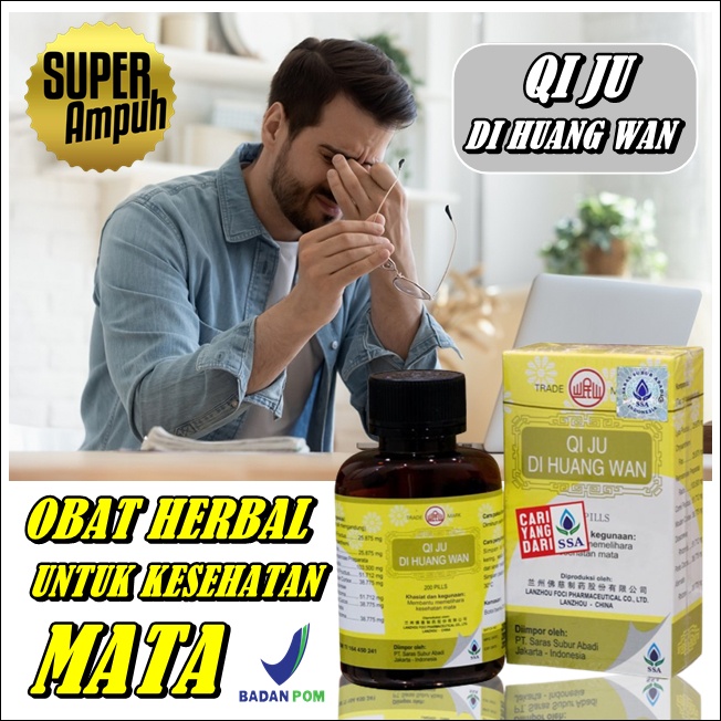 

AMPUH Obat mata kering dan lelah suplemen mata minus herbal cina ssa obat qi ju di huang wan BPOM