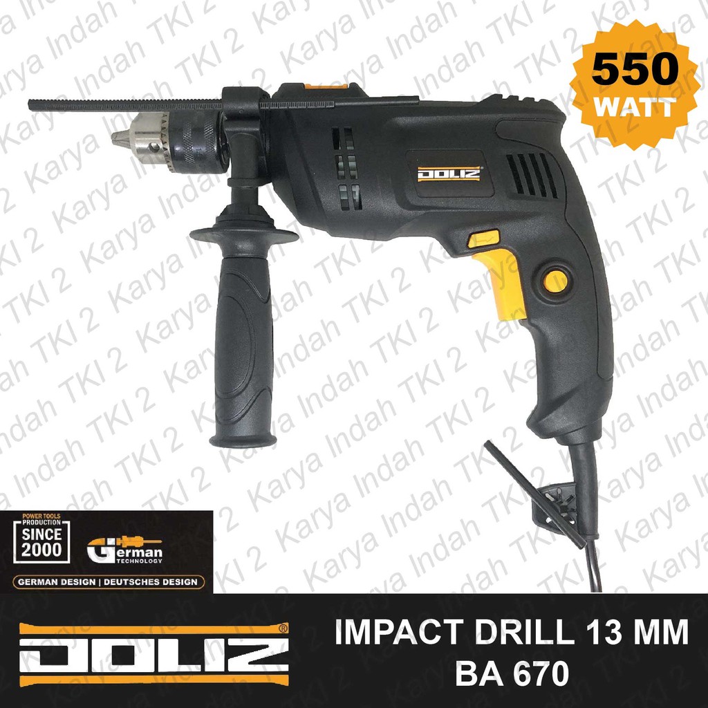 Jual Mesin Bor Beton DOLIZ BA670 Impact Drill 13 MM BA 670 Besi Kayu ...