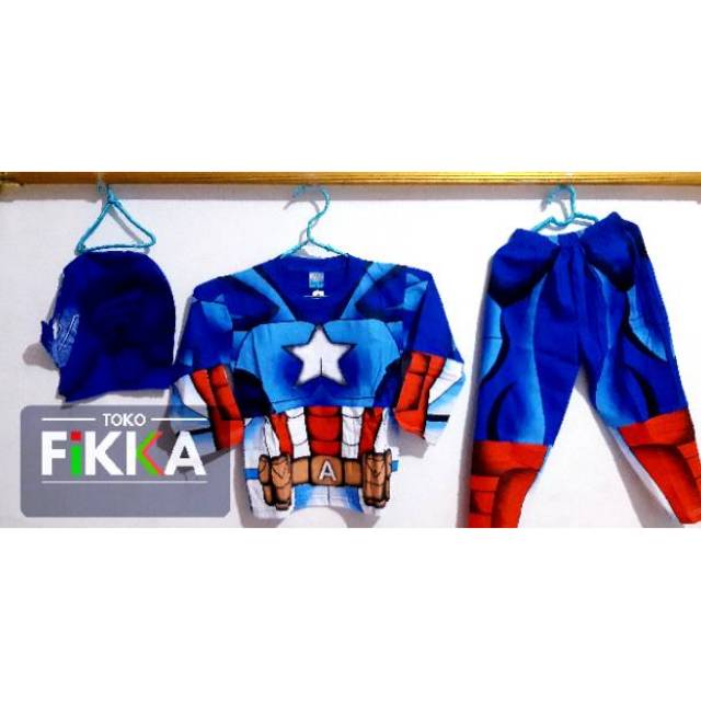 Baju captain america anak baju kapten amerika Shopee Baju captain america anak baju kapten amerika Shopee