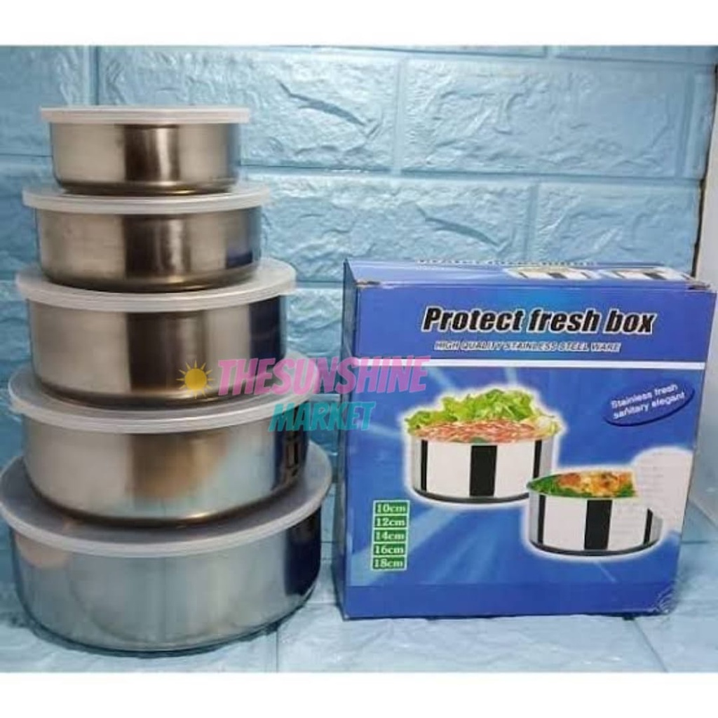 Rantang Beranak Stainless Steel 1 Set ( Isi 5 pcs) / Rantang Makanan