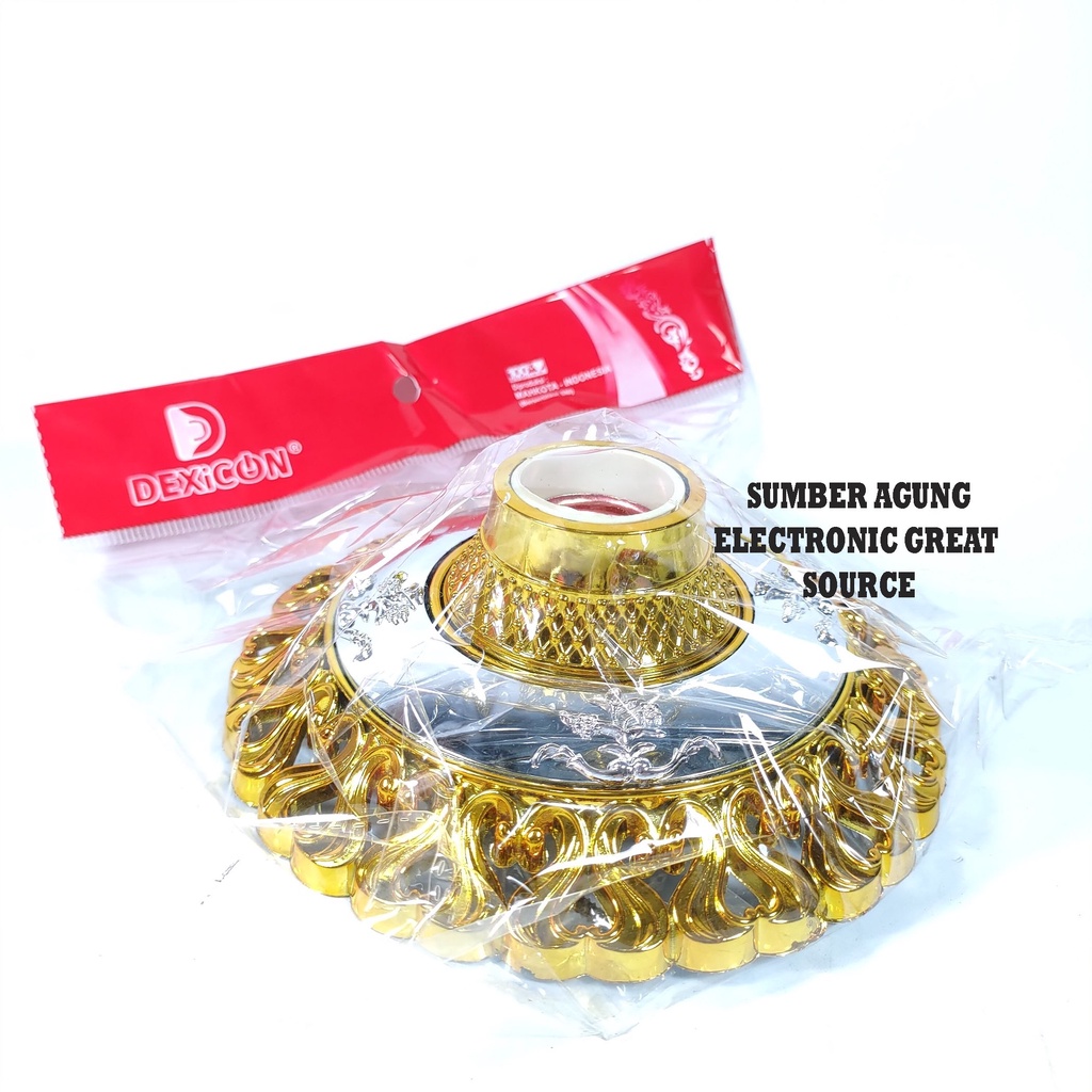 DPQ6HS Fiting Plafon Hias Dexicon Fitting Rumah Gold Silver Emas Kilap Modern