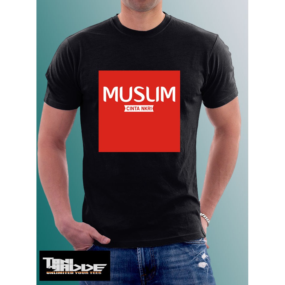 Kaos Distro Islami MUSLIM cinta NKRI Keren