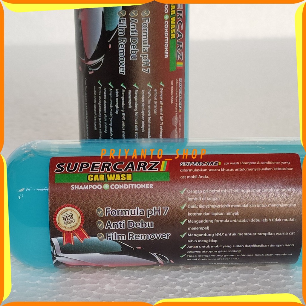 SHAMPOO COATING SABUN CUCI MOBIL SUPERCARZ CAR WASH WAX MENGKILAP