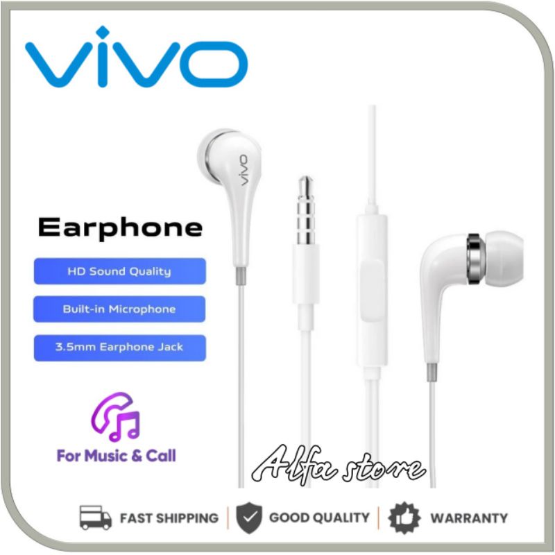 Headset Vivo Original 100% Stereo Bass