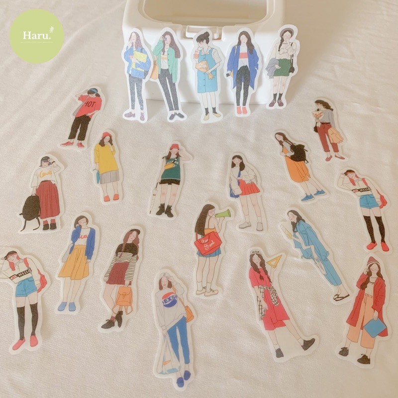 

[HARU] People Series Sticker Deco Binder Jurnal Scrapbook