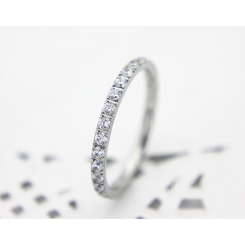 [ Model Baru ] Cincin Titanium Mini Korea Wanita Fashion CK025 warna perak silver hadiah simple