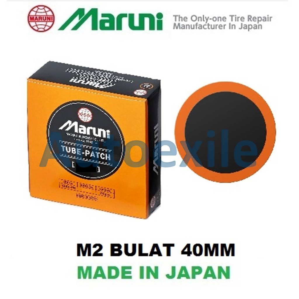 Koyok Tambal Ban One Patch Maruni M-2 Bulat 40mm 1buah (Tip Top Tube Ban Dalam)