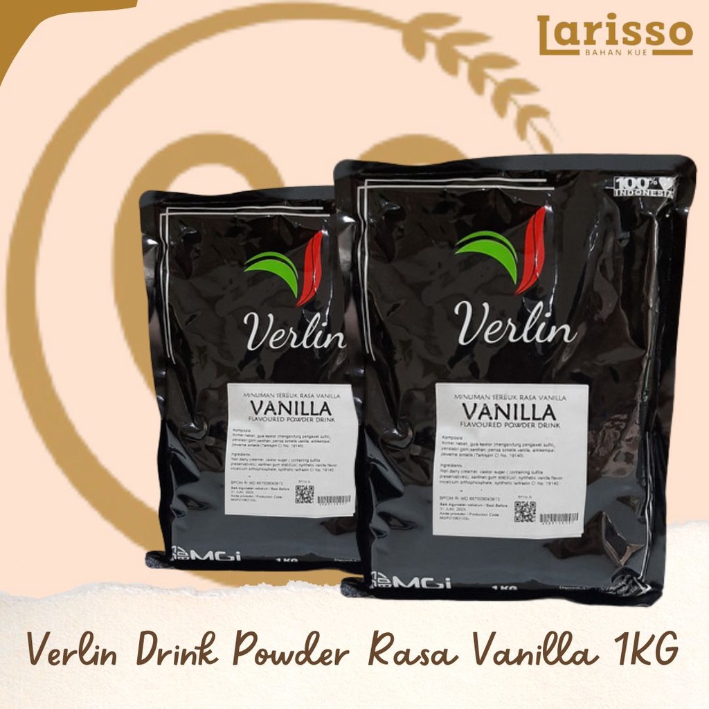 

VERLIN POWDER DRINK SERBUK MINUMAN RASA VANILA 1KG