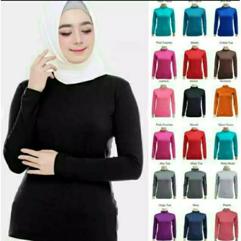 Arifirn Kaos Oblong Manset Wanita - Kaos Inner Manset Oblong