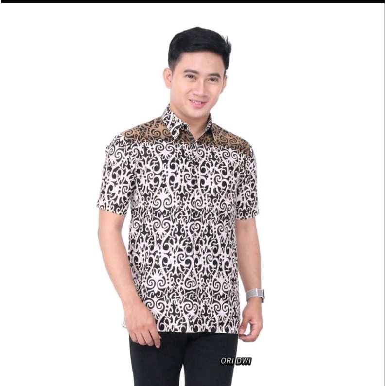 KEMEJA BATIK PRIA LENGAN PANJANG/KEMEJA BATIK LENGAN PENDEK SIZE M L XL XXL DAN JUMBO BIG SIZE