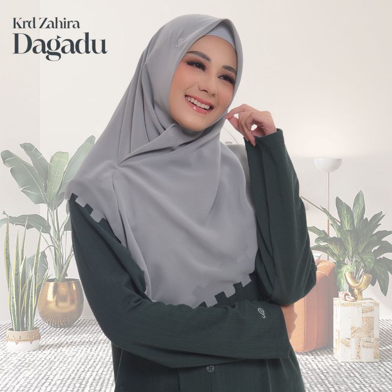 Kerudung Segiempat Polos Zahira Dagadu Rabbani ORI