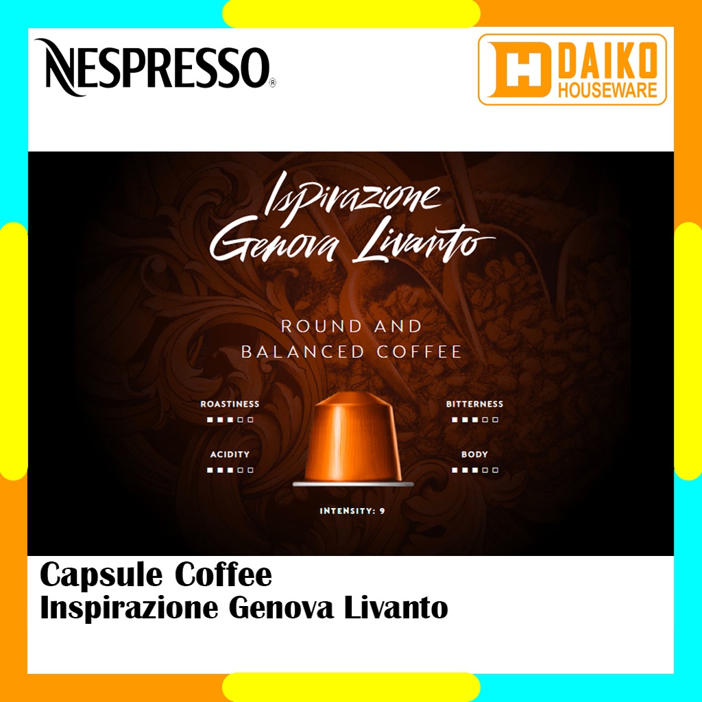 Capsule Nespresso Ispirazione Genova Livanto Original Nestle 1 Pack - Coffee Ispirazione Italiana Kopi Kapsul Expired Panjang