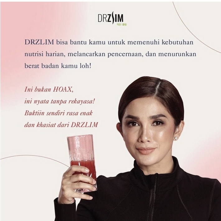 DRZLIM Minuman Fiber Serat Detox Diet Kesehatan Dan Pelangsing 100% Original HOPYLOVY