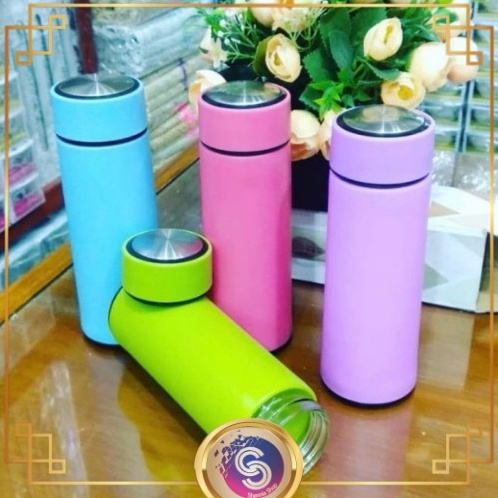 H-514 Botol Air Minum Kaca Sakura Polos 400ml / Tumbler Beling Polos (H514)