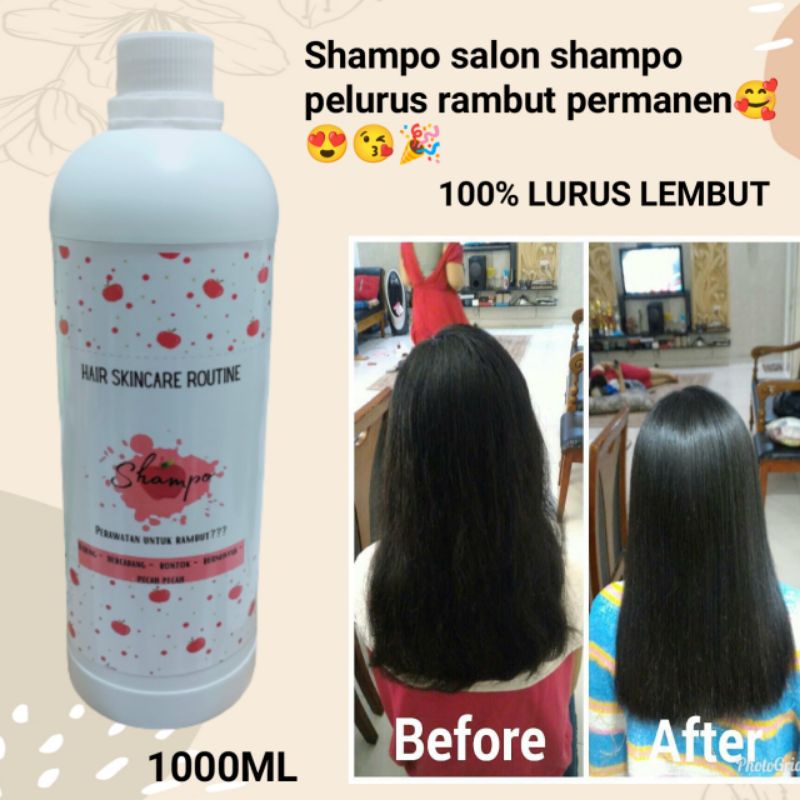 SHAMPO SALON SHAMPO PELURUS RAMBUT PERMANEN 250ml
