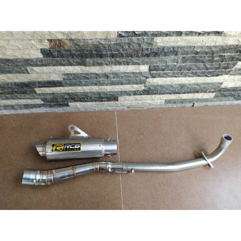 KNALPOT RCB ASTREA GRAND PRIMA LEGENDA KNALPOT RACING HONDA C70 MINTHI FULLSET