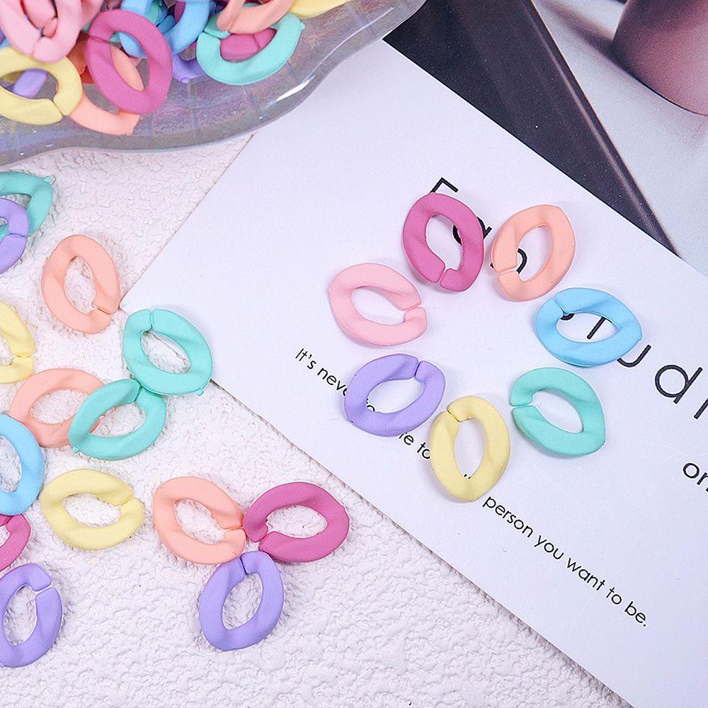 AUGUSTINA Augustina Nail Art Cincin Gesper Frosted Irregular Lingkaran Cincin Pesona DIY Hiasan Kuku