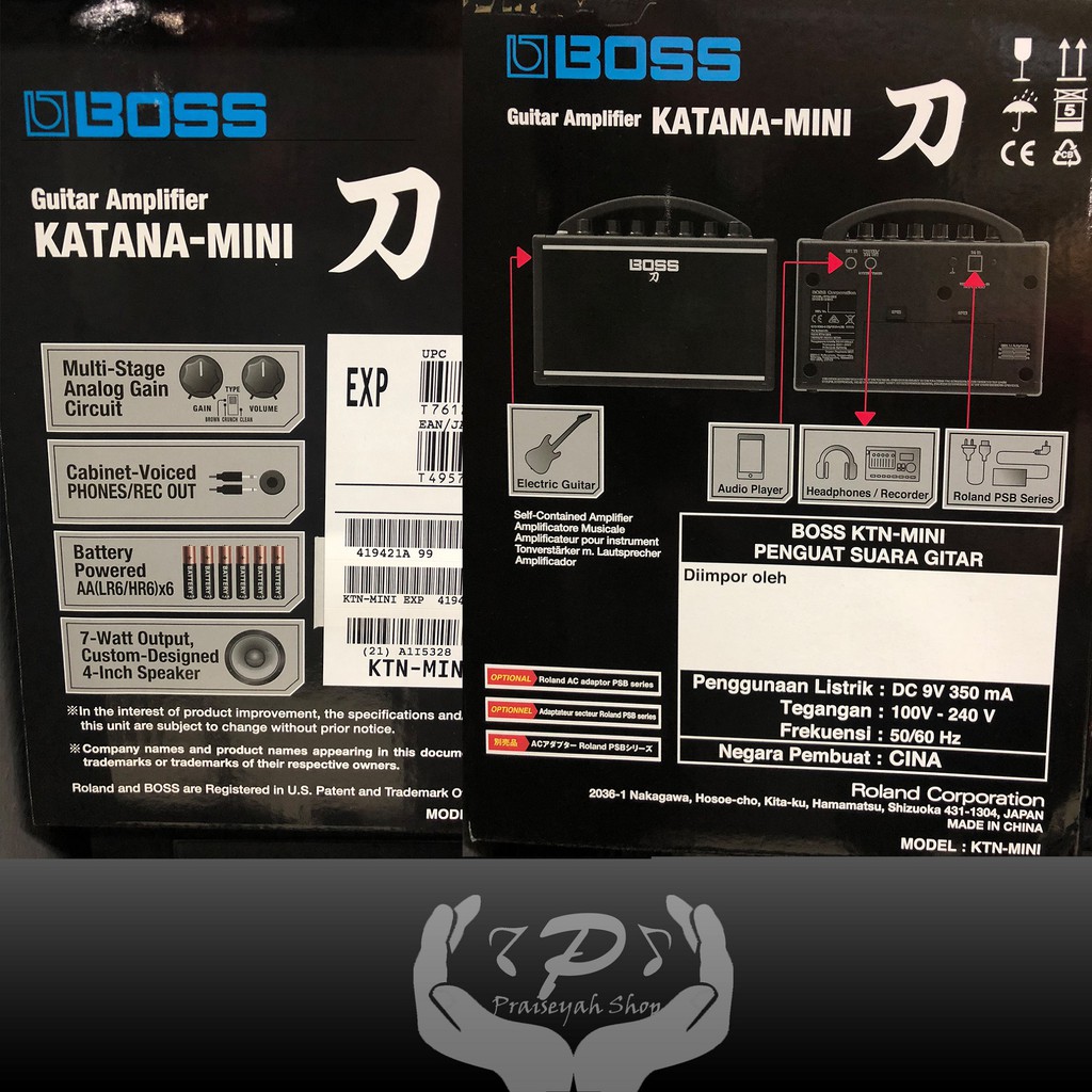 Boss Katana Mini Amply KTN-MINI Amplifier Gitar