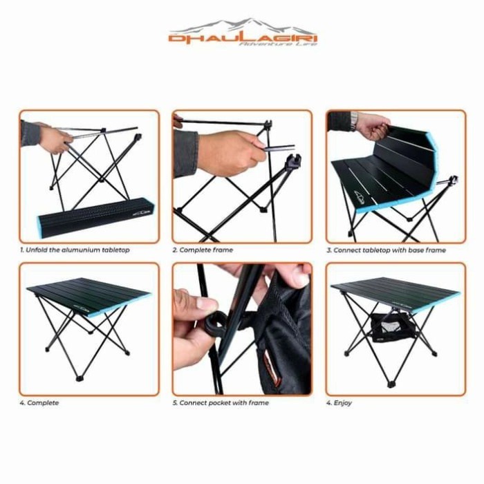 Folding Table 503 Dhaulagiri Meja Lipat Portable Ultralight Outdoor