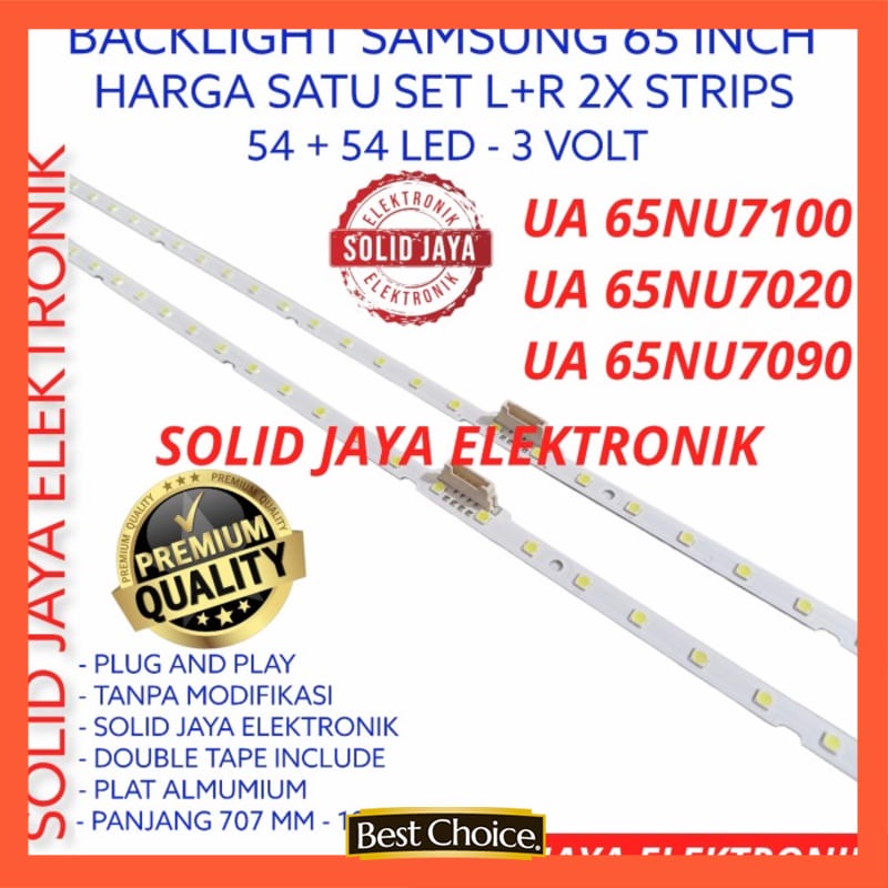 BACKLIGHT LED TV SAMSUNG 65 INC UA 65NU7100 UA65NU7100 65NU LAMPU BL