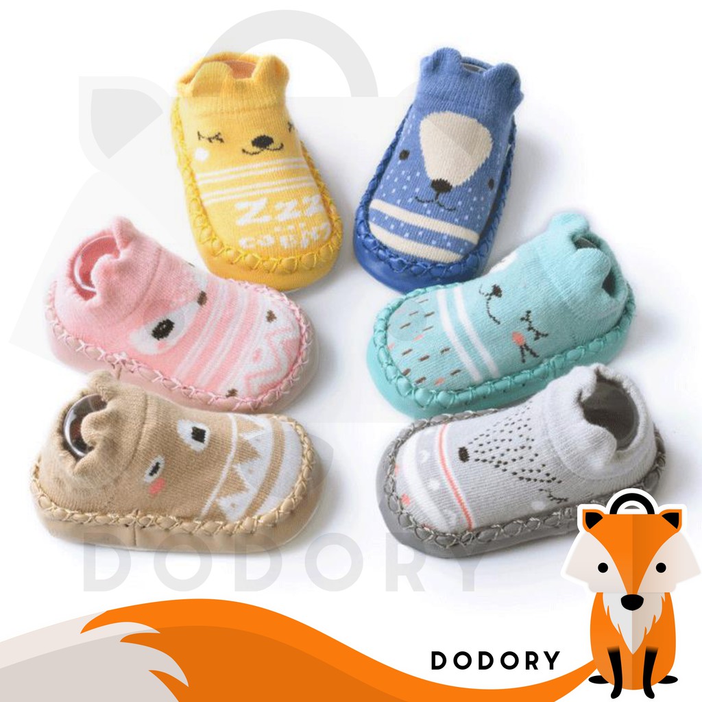 DODORY KS03 Sepatu Bayi Anti Slip Motif Sepatu Anak Karakter Baby Pattern Moccasins