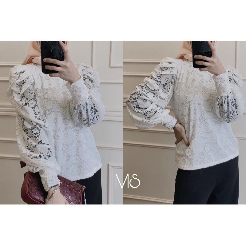 BRUKAT GISELLE BAJU LENGAN PANJANG / PESTA / CASUAL / LAPIS FURING