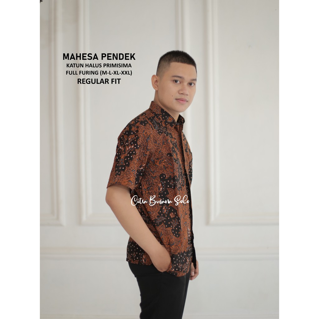 MAHESA PENDEK Batik Pria Full Furing Bahan Katun Halus Primisima