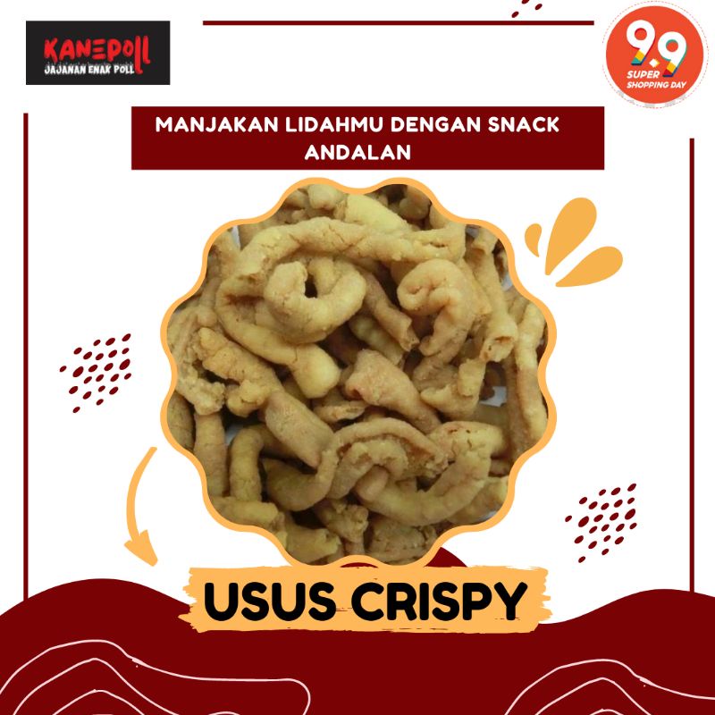 

USUS GENTONG - KRIPIK USUS MURAH - SNACK MURAH - KANEPOLL - KRIPSUS 1 BALL = 2 KG