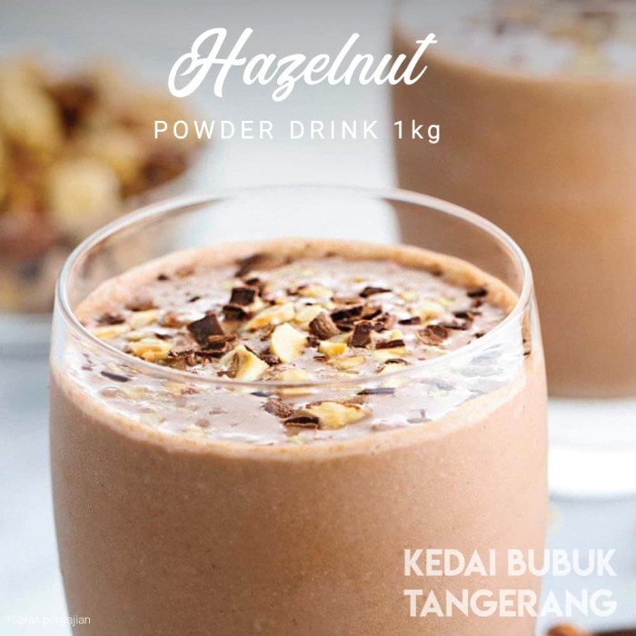 

BUBUK MINUMAN HAZELNUT BUBBLE DRINK POWDER DRINK 1KG JAVALAND