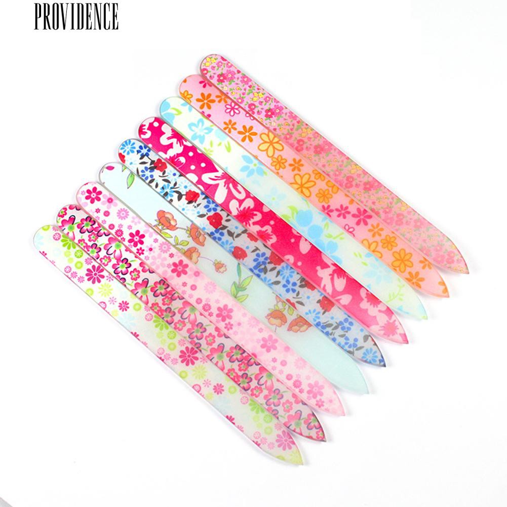 [Bayar Di Tempat] Profesional Durable Glass Nail Art File Buffer Manicure Perangkat Polisher Tool