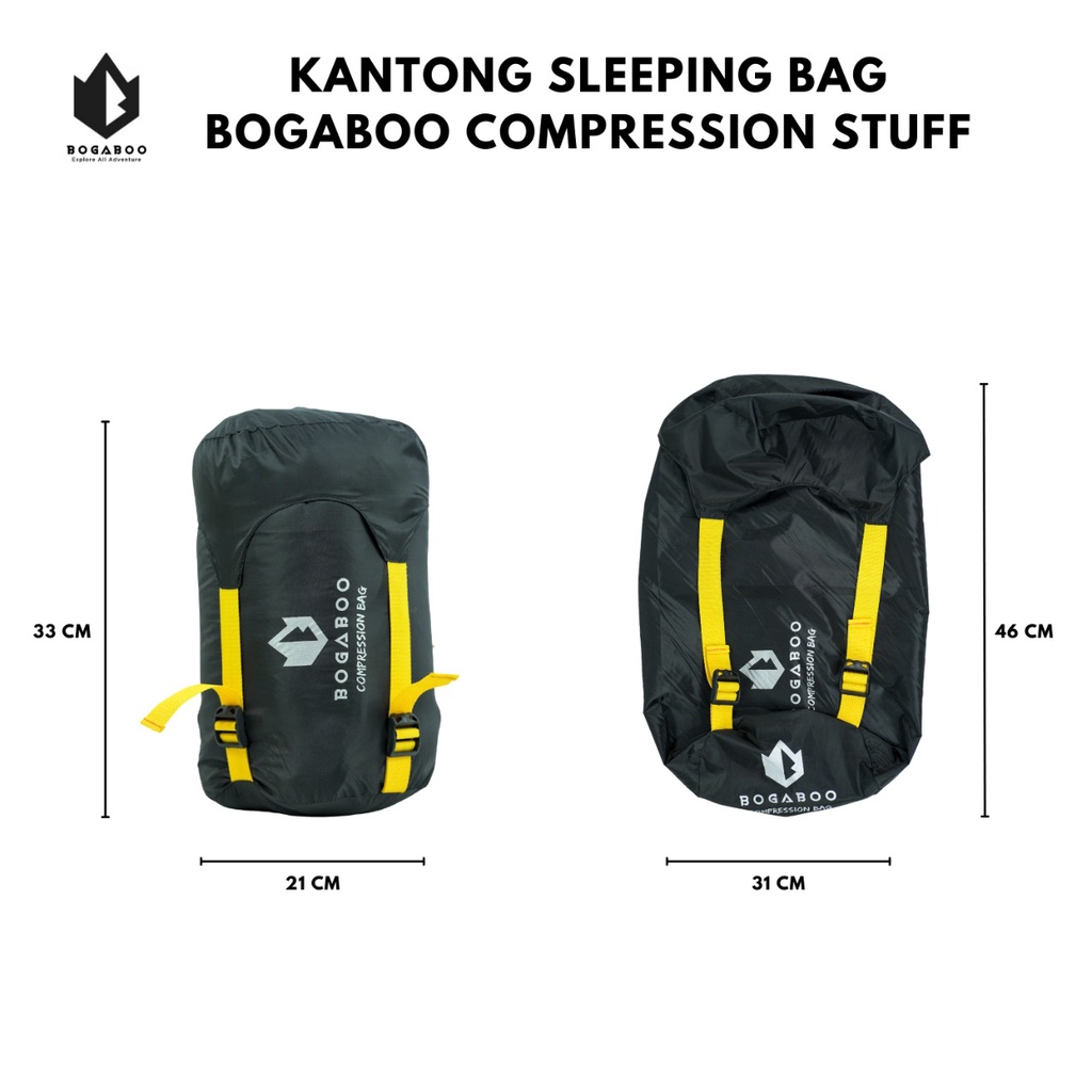 Stuff sack bogaboo - compression bag - Tempat sleeping bag bogaboo - pouch SB - kantung sleeping bag - kantong sleeping bag - tas sleeping bag