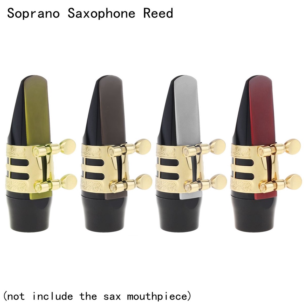 Reed Saxophone Soprano Bahan Resin Kekuatan 2.5 4 Warna